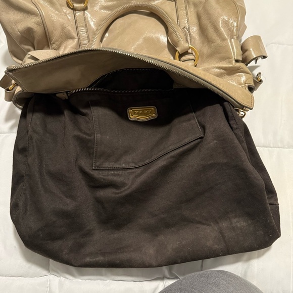 MIU MIU VITELLO SHINE BOW BAG - Picture 15 of 16